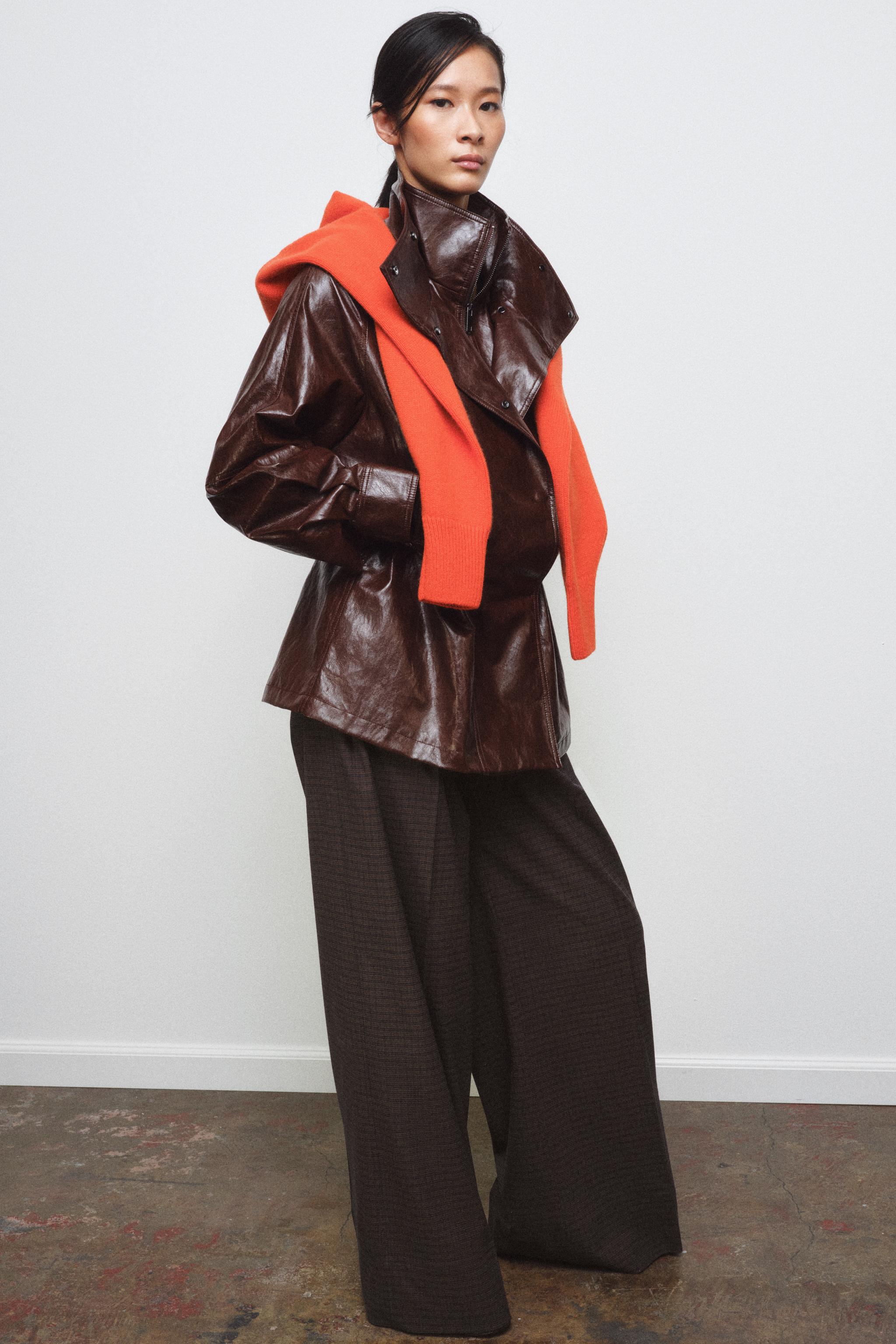 ZW COLLECTION FAUX LEATHER JACKET